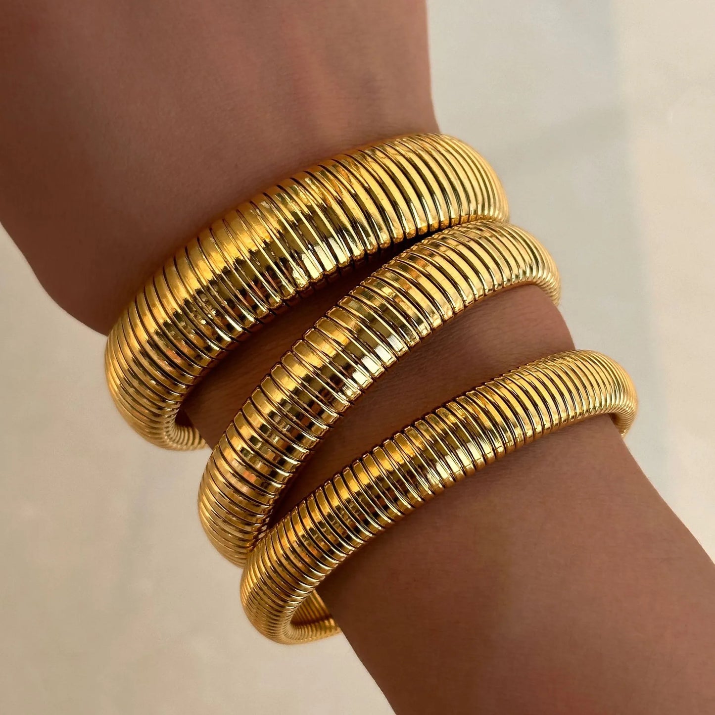 BRAZALETE 16 MM DORADO