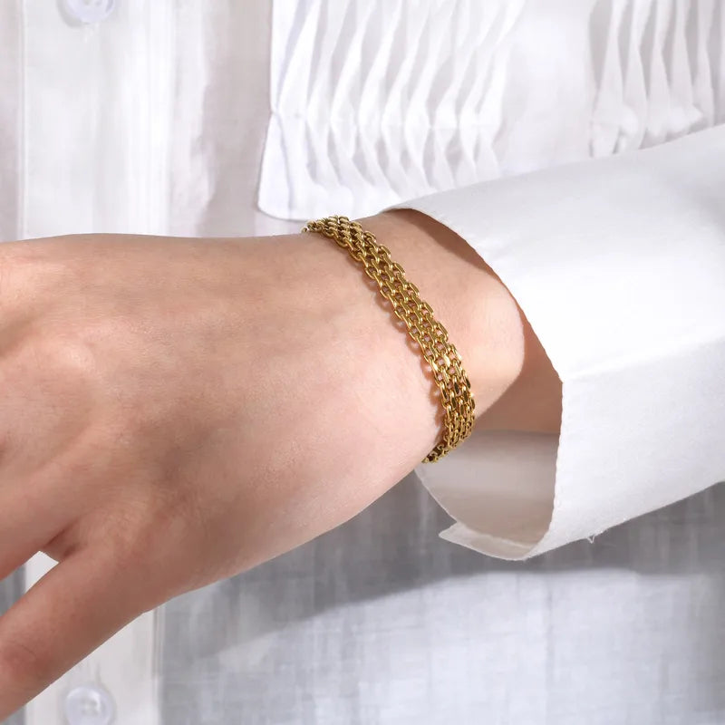 PULSERA AMERICANA DORADA