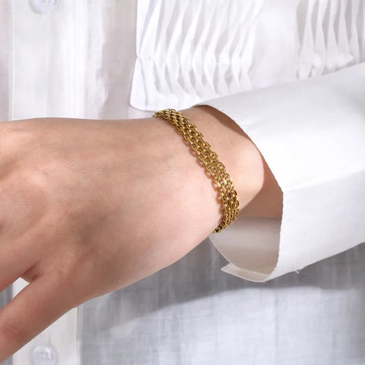 PULSERA AMERICANA DORADA