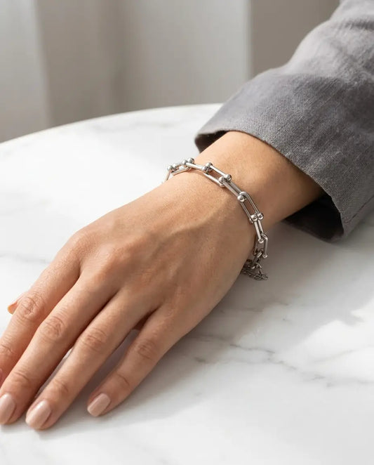 PULSERA TIPO TIFFANY PLATA
