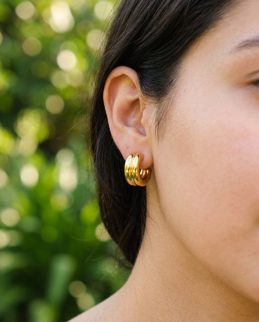 ARETE DOBLE DORADO
