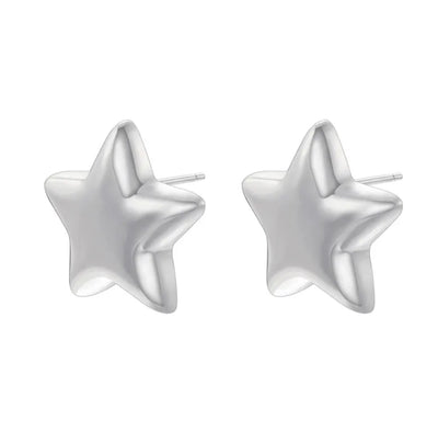 ARETE STAR PLATEADA