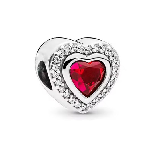 CHARM CORAZON BLIND ROJO