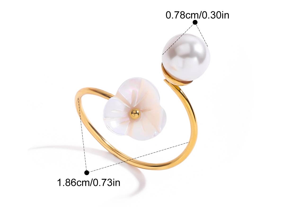 ANILLO FLOR BLANCA