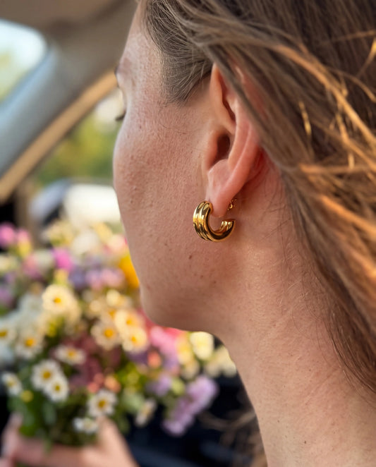 ARETE DOBLE DORADO