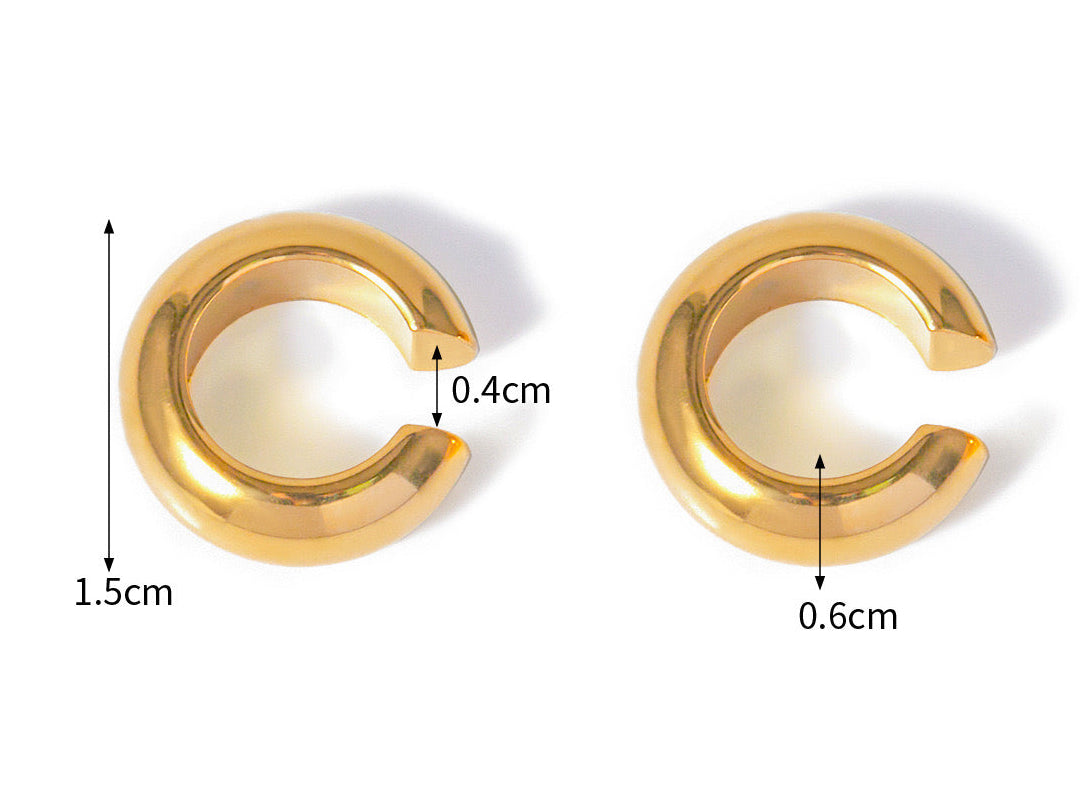EAR CUFF LISO DORADO