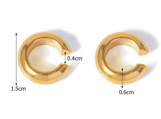 EAR CUFF LISO DORADO