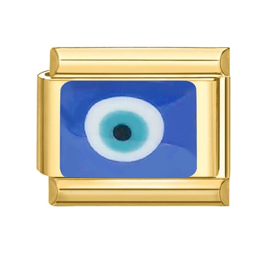 CHARM OJO AZUL DORADO