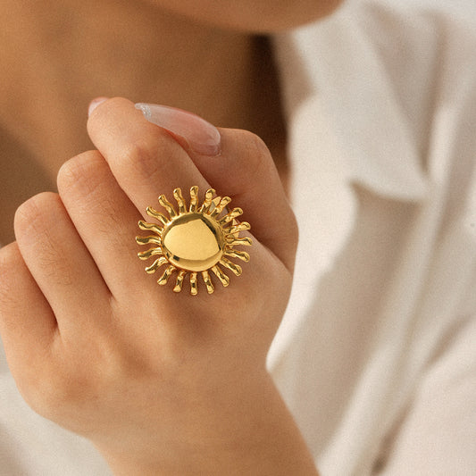 ANILLO GIRASOL ACERO