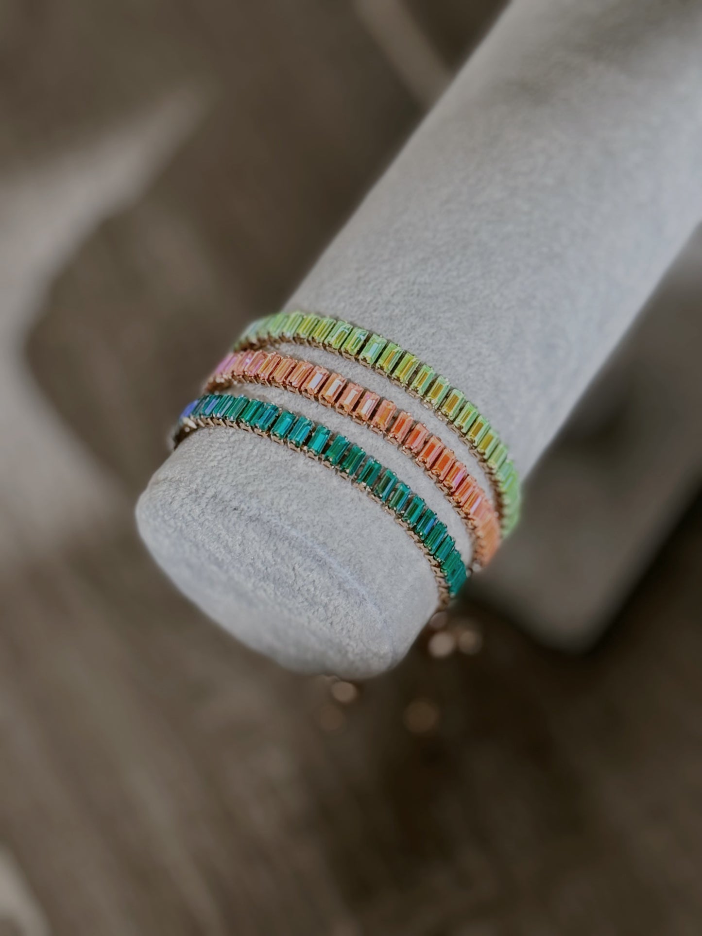 PULSO ZIRCONIA BAGUETTE AZUL