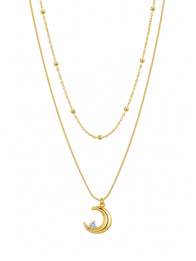 CADENA LUNA DOBLE