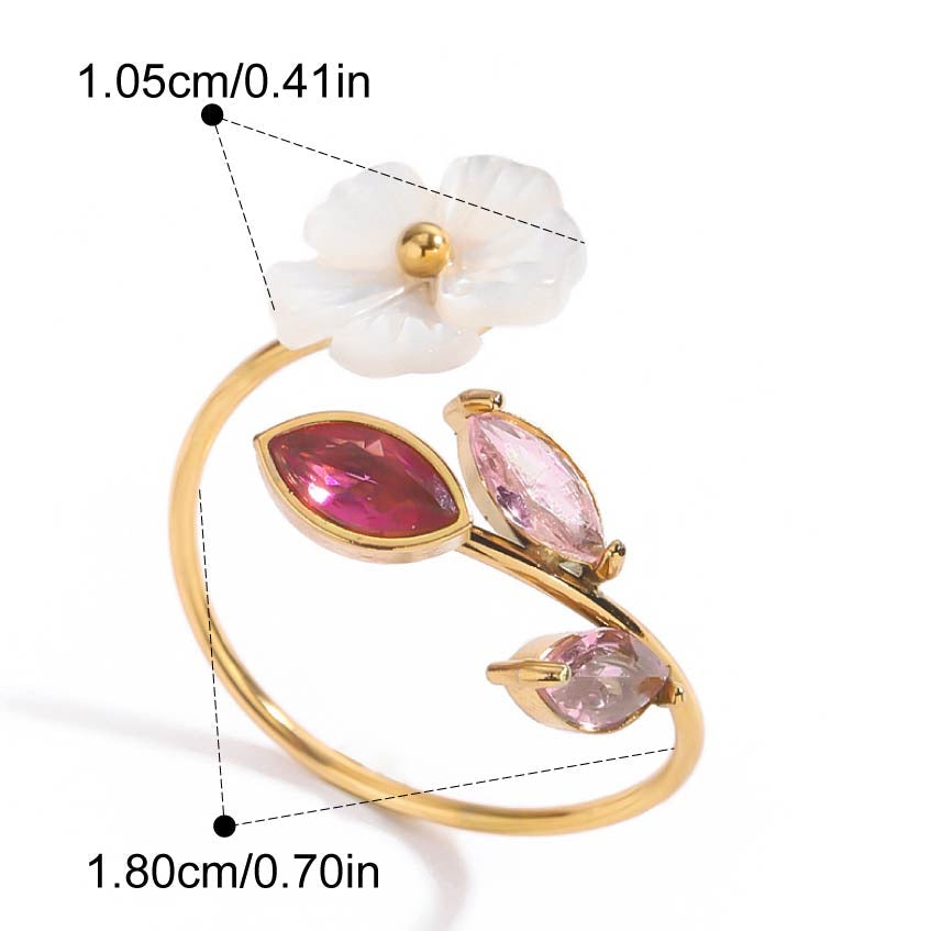 ANILLO FLOR BLANCA