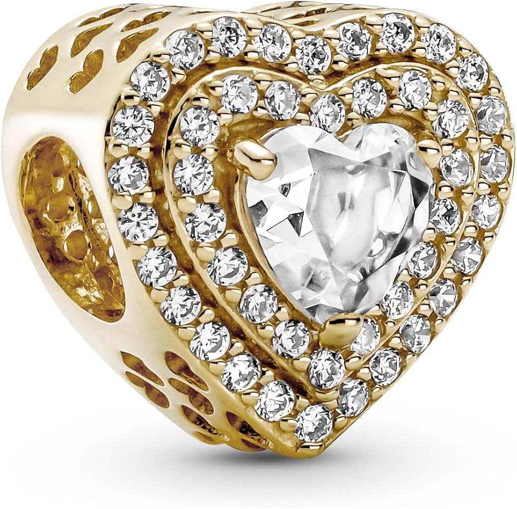 CHARM CORAZON BLIND DORADO