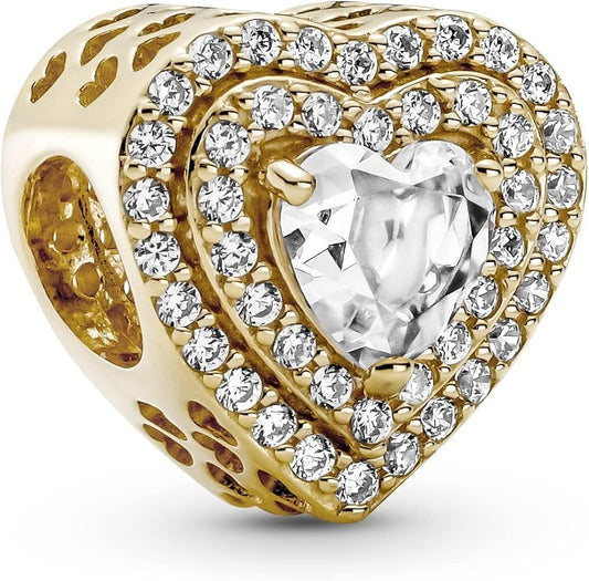 CHARM CORAZON BLIND DORADO