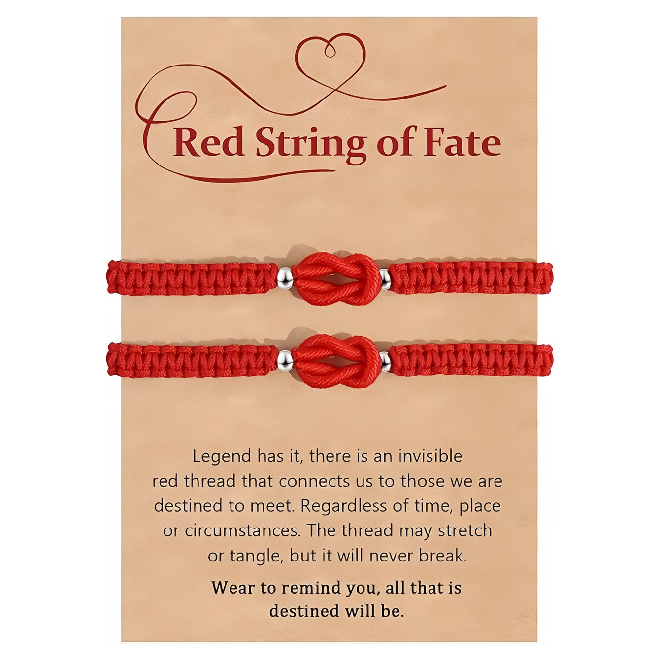 PULSERA NUDO ROJO