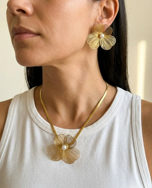 CONJUNTO ELEGANTE FLOR