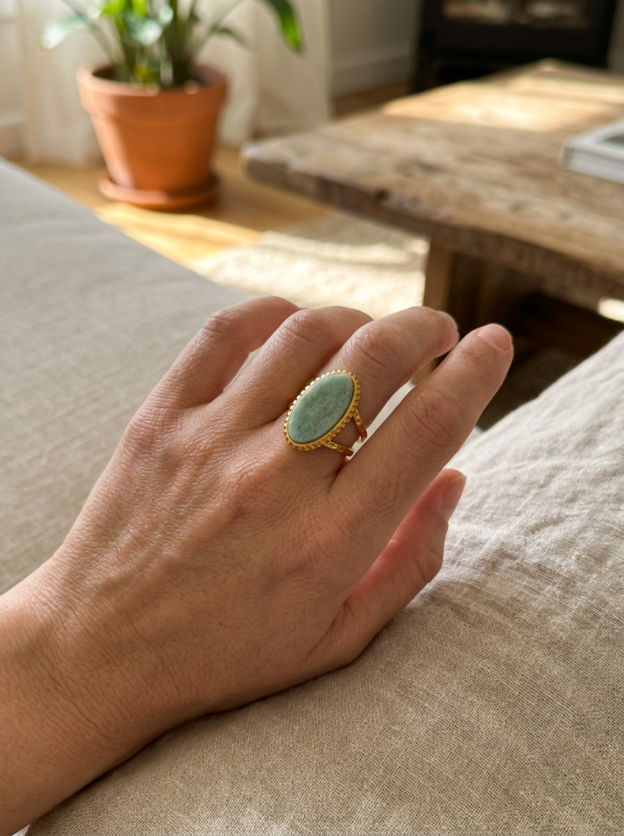 ANILLO PIEDRA VERDE