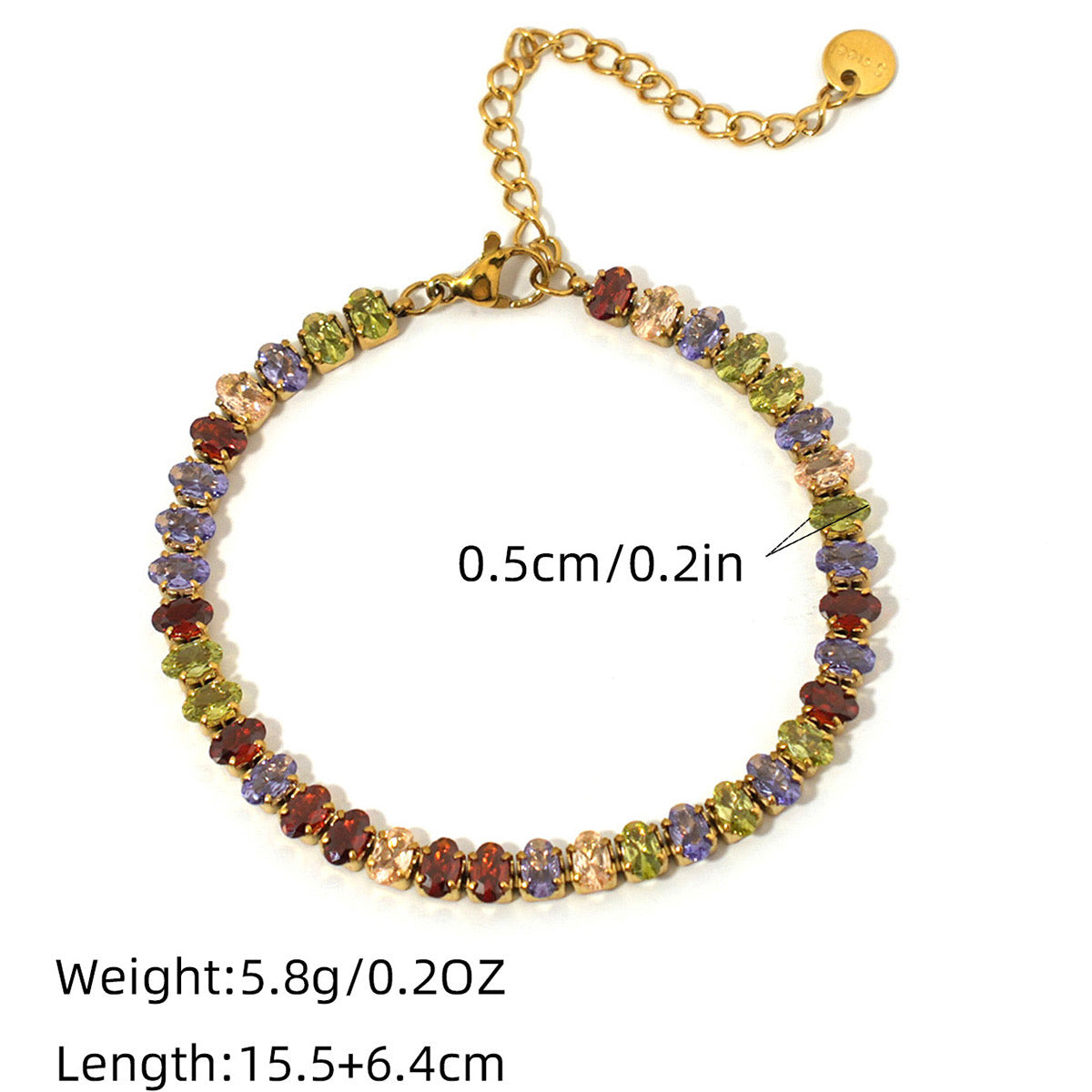 SET PULSERAS ZIRCONIA