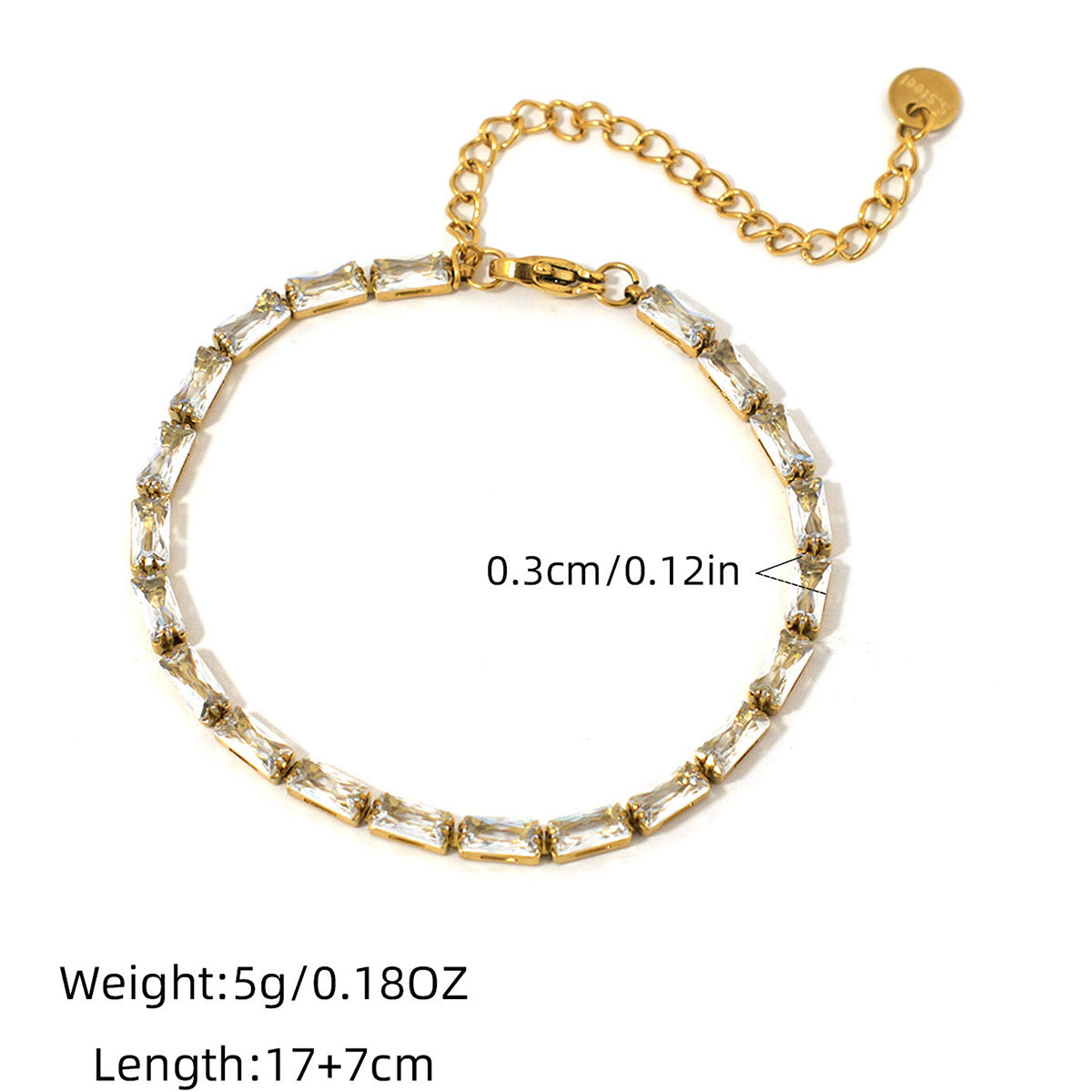 SET PULSERAS ZIRCONIA