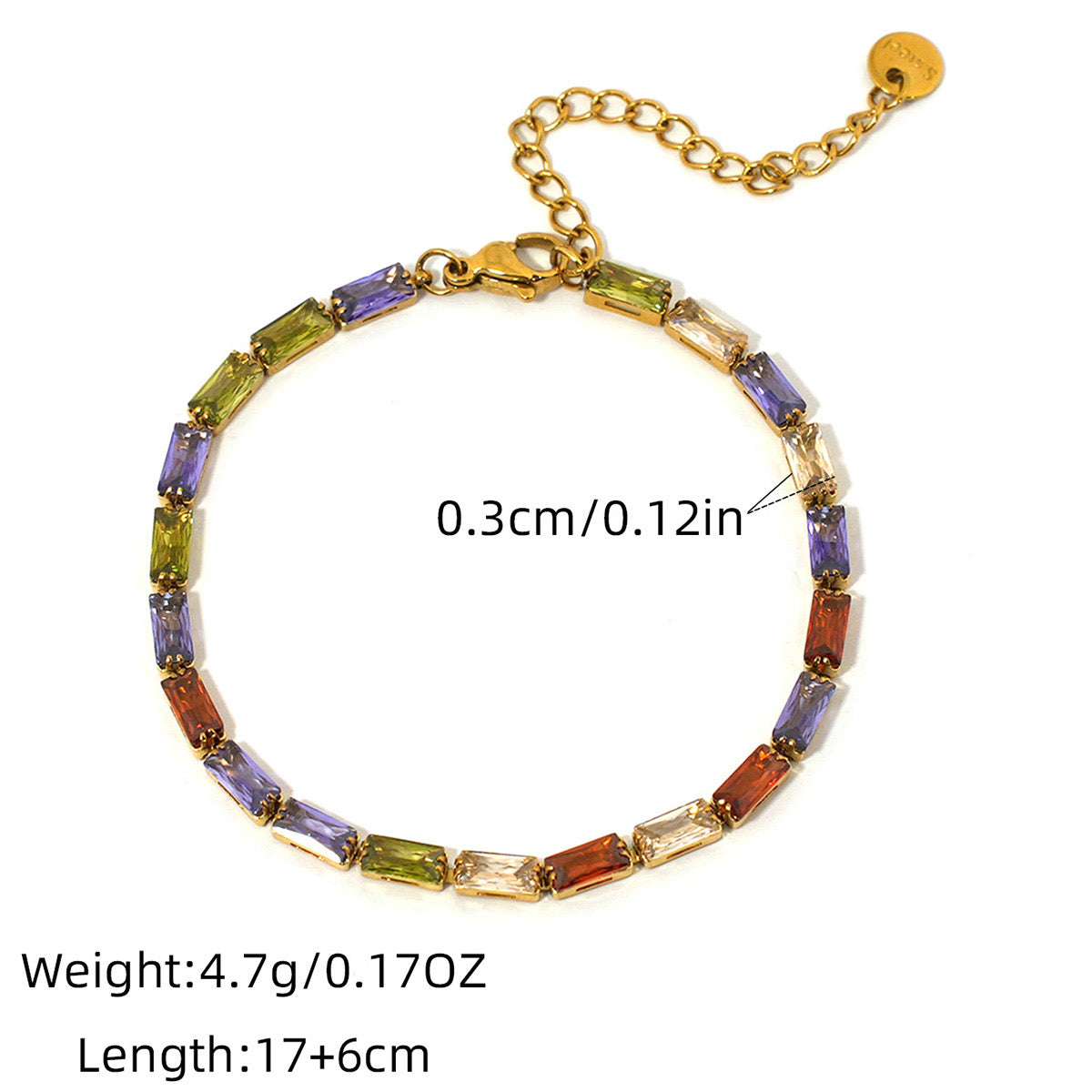 SET PULSERAS ZIRCONIA