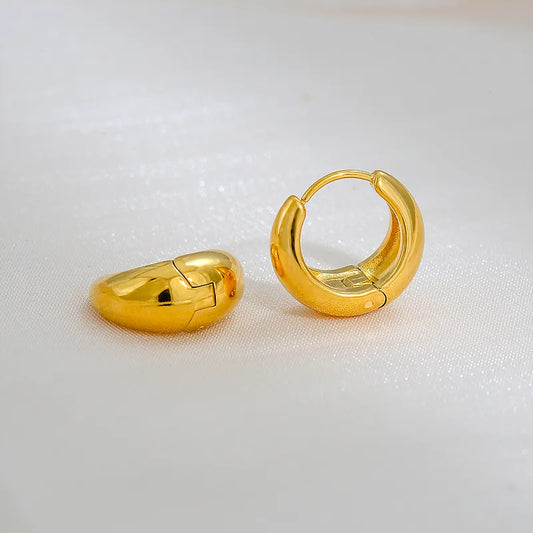 HUGGIE MEDIANO LISO DORADO