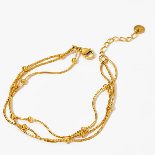 PULSERA TRIPLE BOLITA