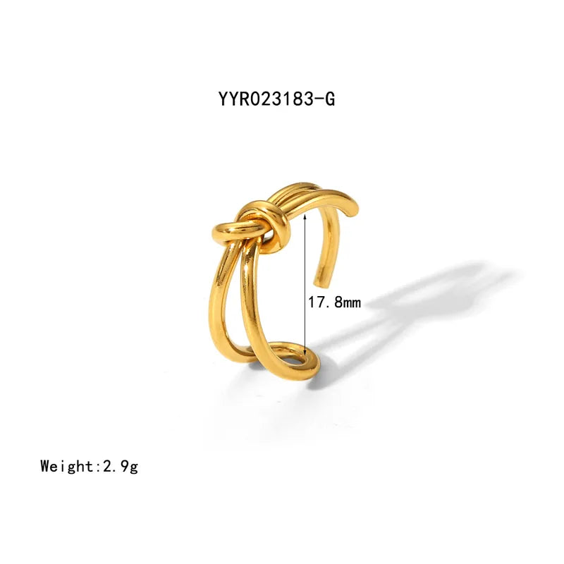 ANILLO NUDO DORADO