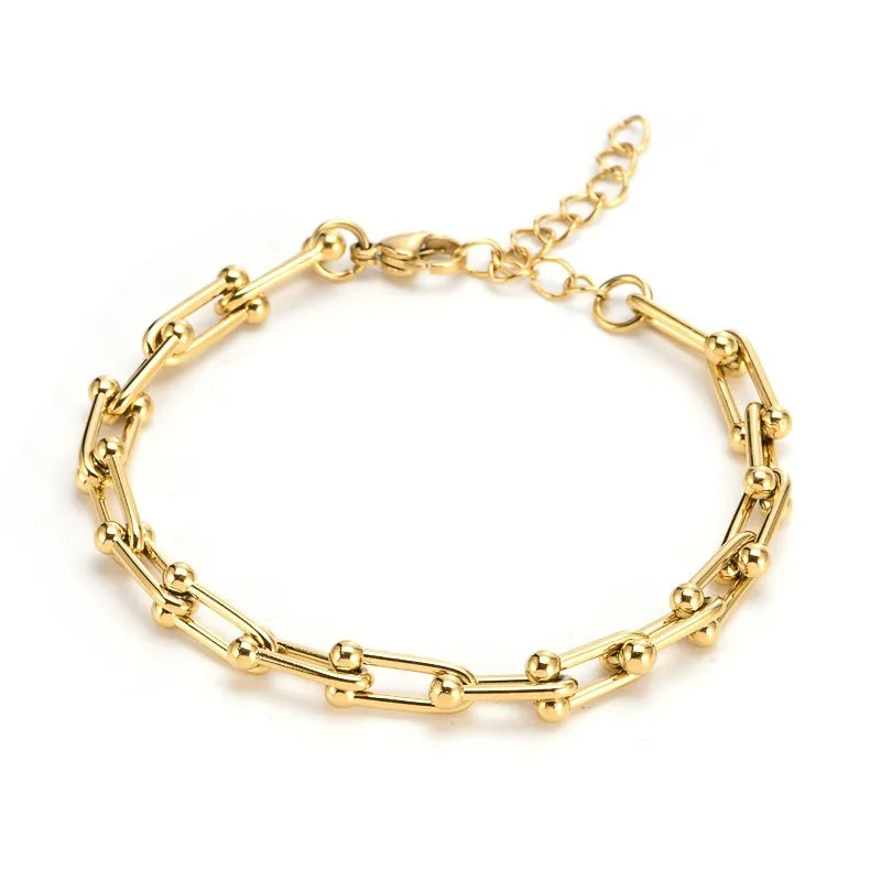 PULSERA TIPO TIFFANY DORADO