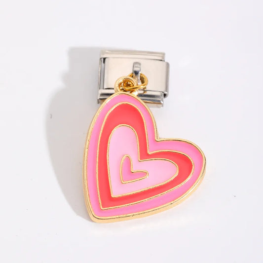 CHARM CORAZON DOS COLORES