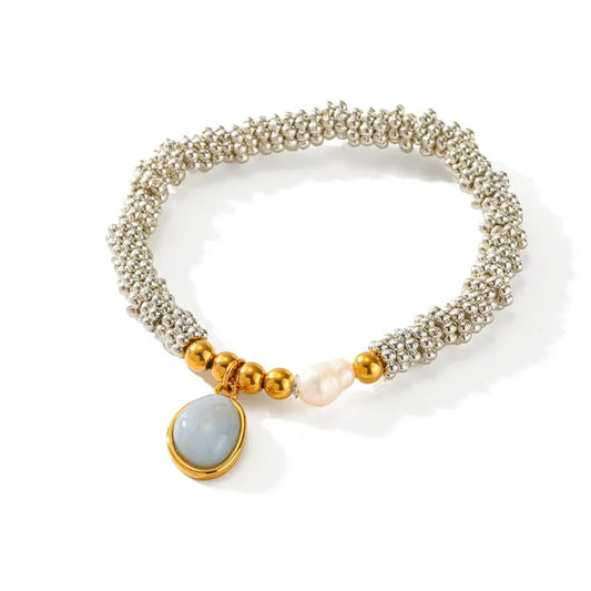 PULSERA COSMO PIEDRA AZUL