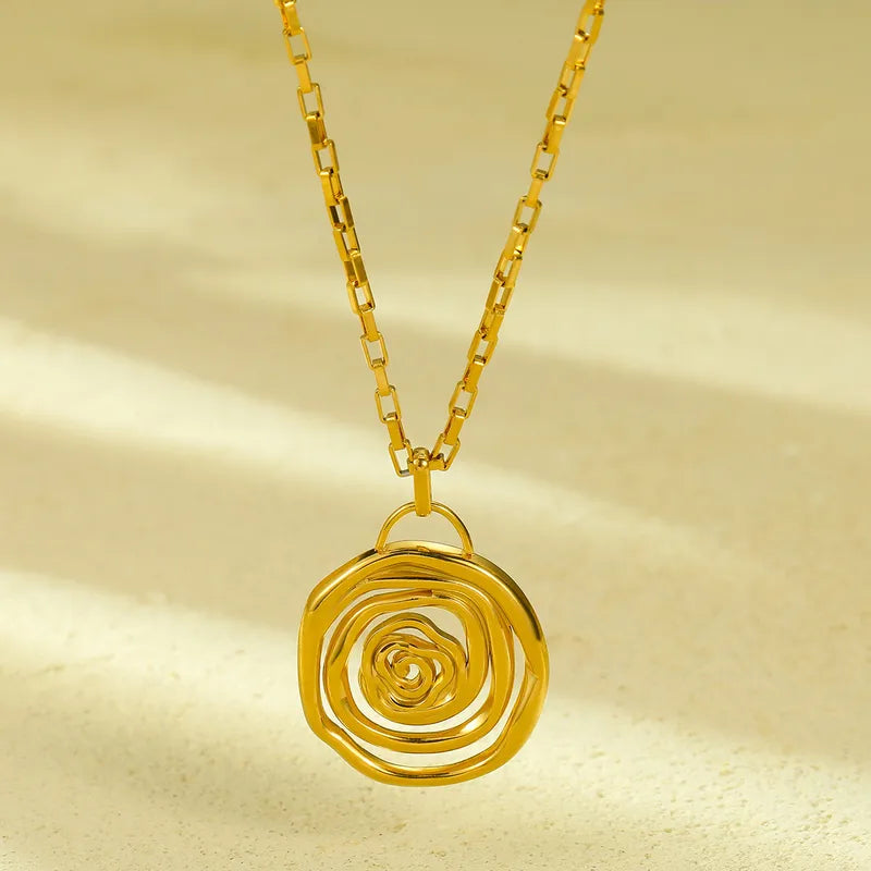 COLLAR ESPIRAL DORADO