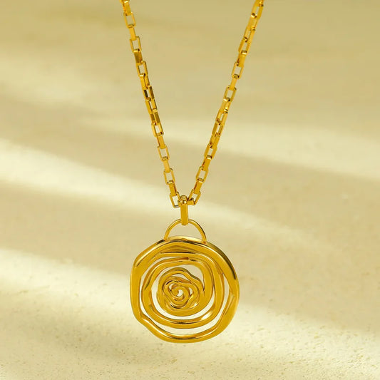 COLLAR ESPIRAL DORADO