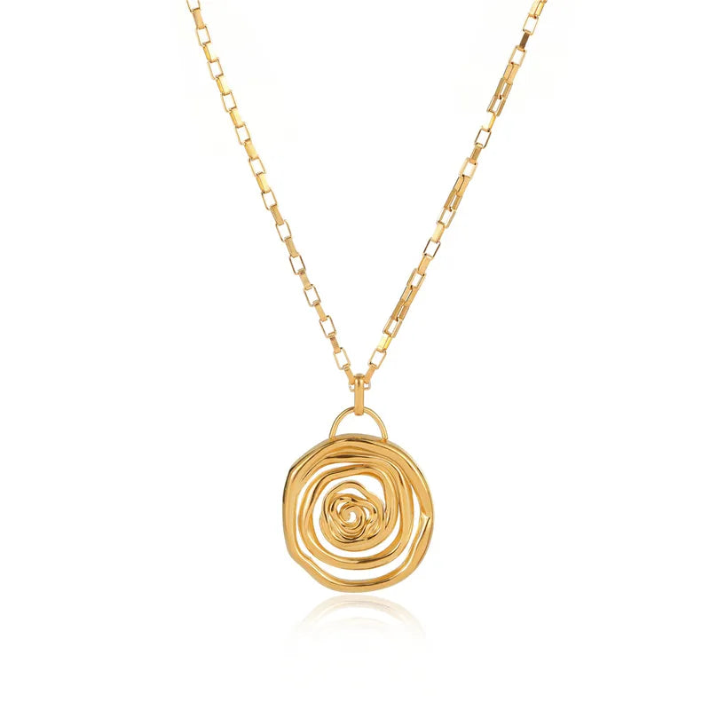 COLLAR ESPIRAL DORADO