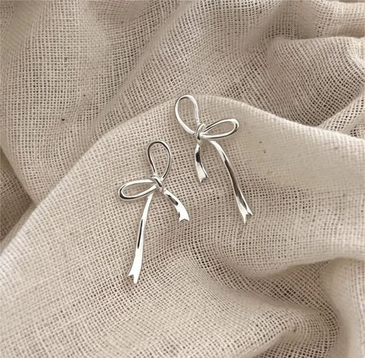 ARETES MOÑO PLATA .925