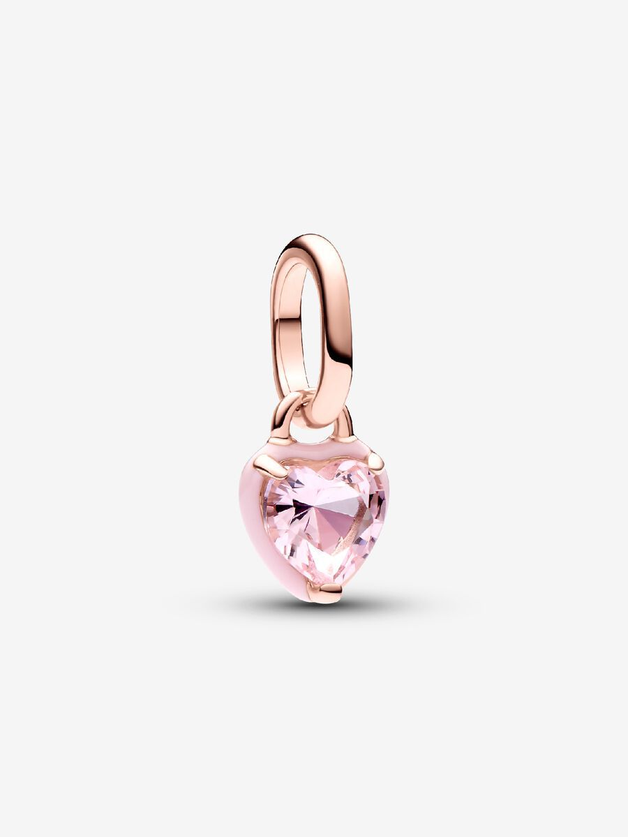 CHARM CORAZON DOBLE ROSA