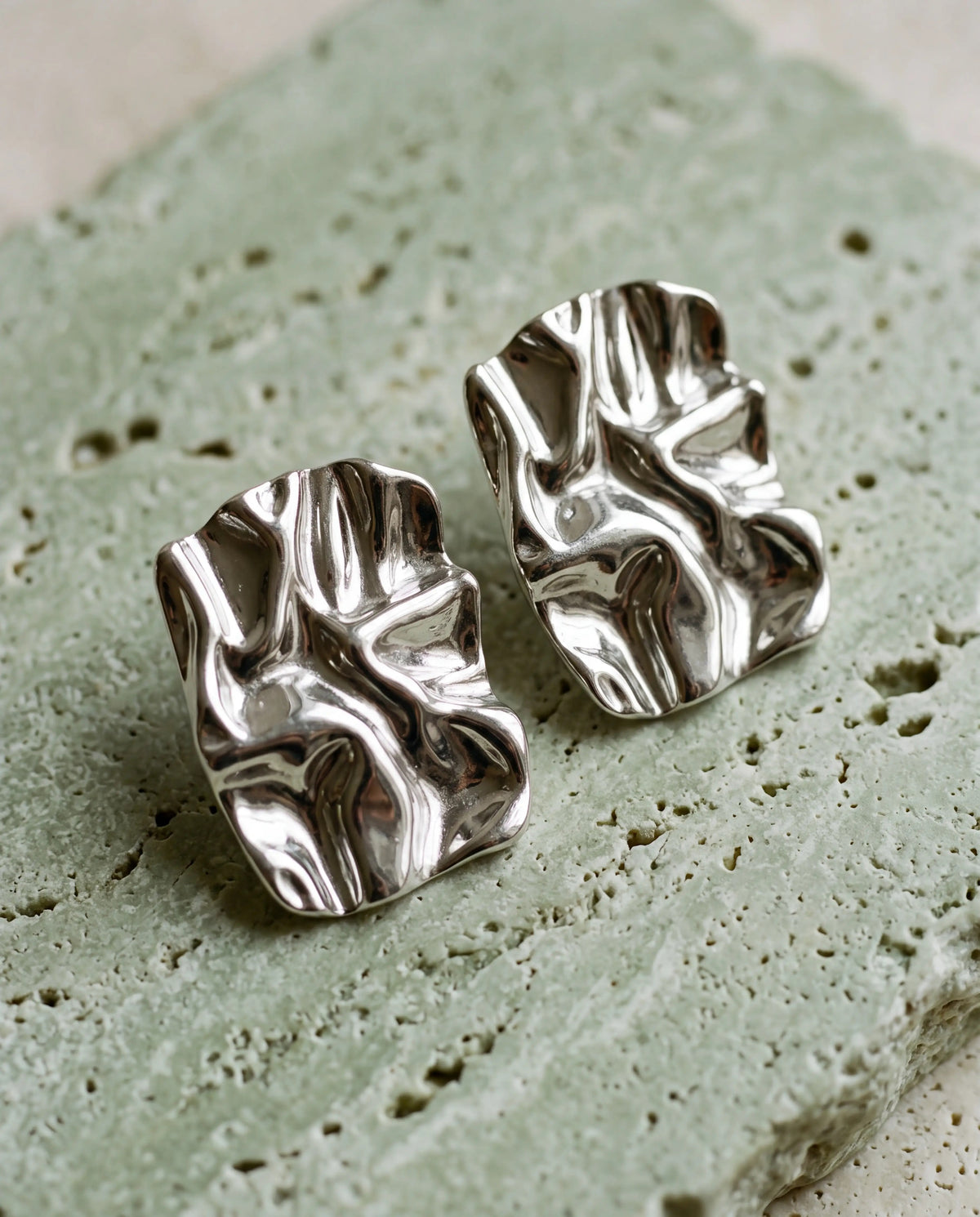 ARETE BUTTER PLATEADO