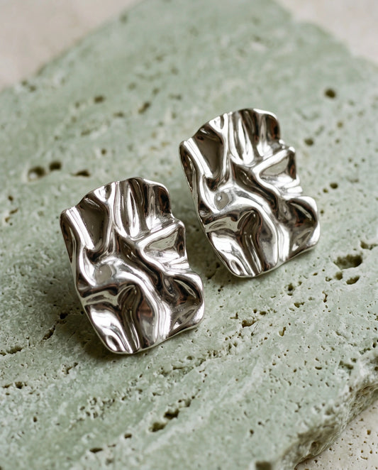 ARETE BUTTER PLATEADO
