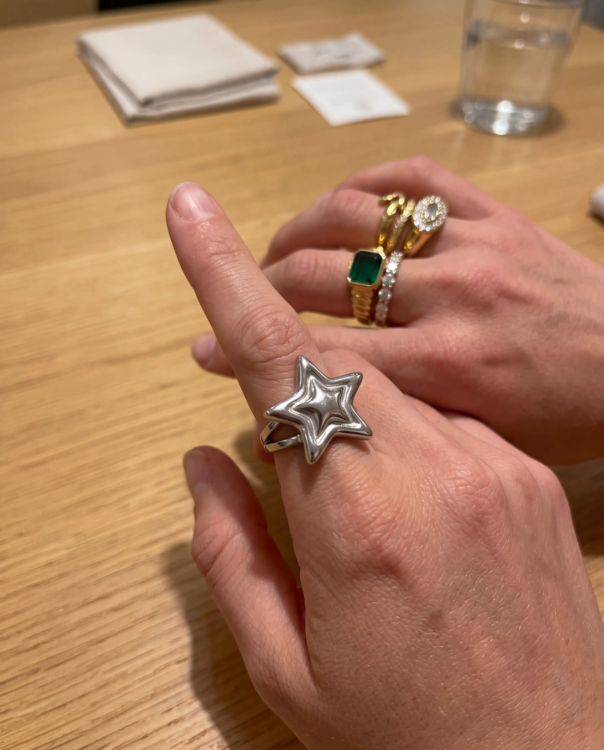 ANILLO ESTRELLA PLATA