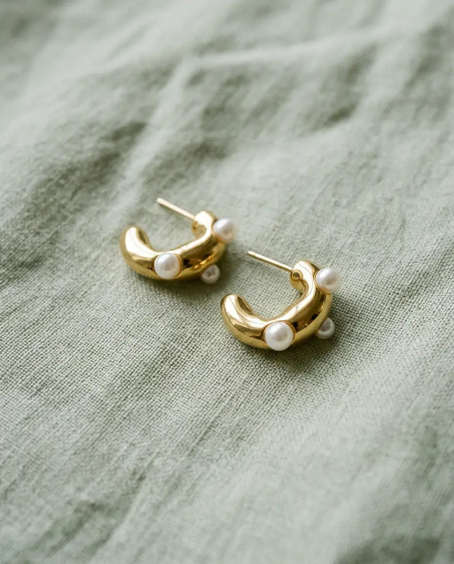 ARETES MARFIL