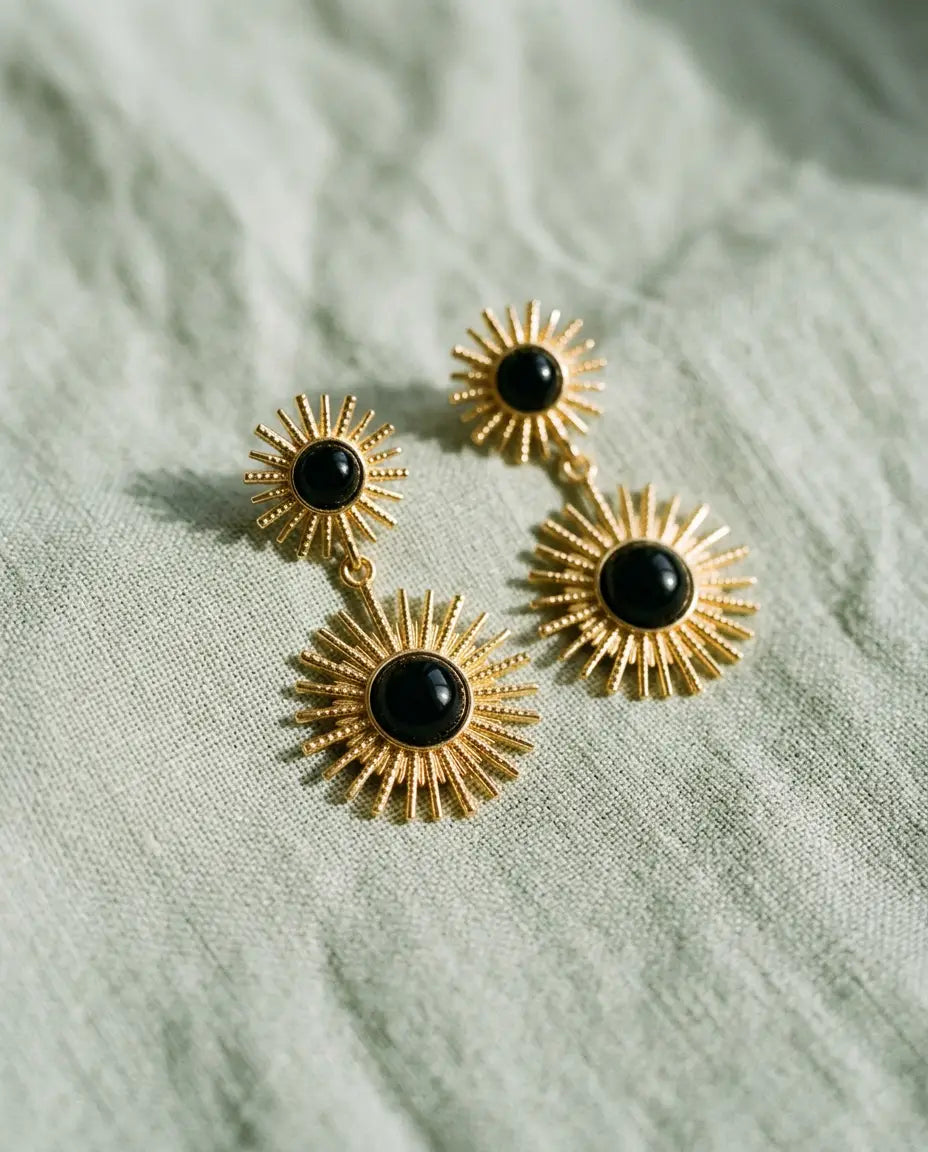ARETES DOBLE SOL