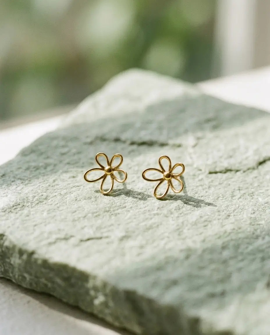 ARETE SILUETA FLOR