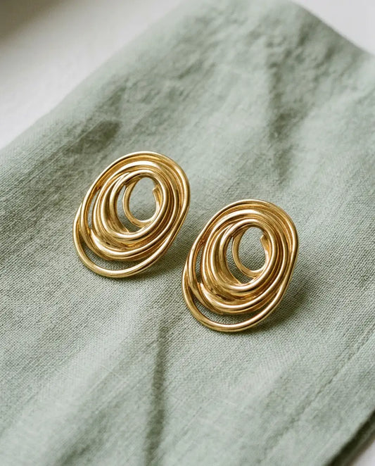 ARETES CAROLINA DORADO