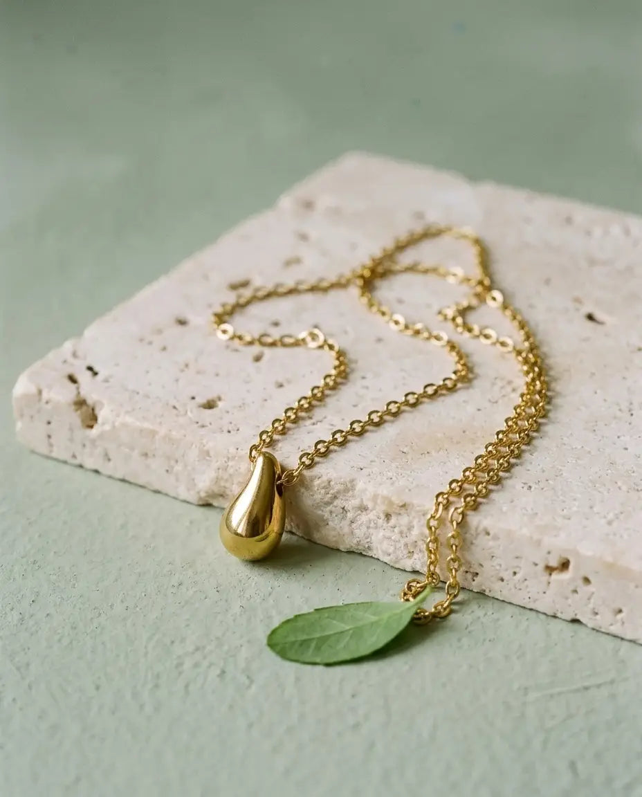 COLLAR COBALTO DORADO