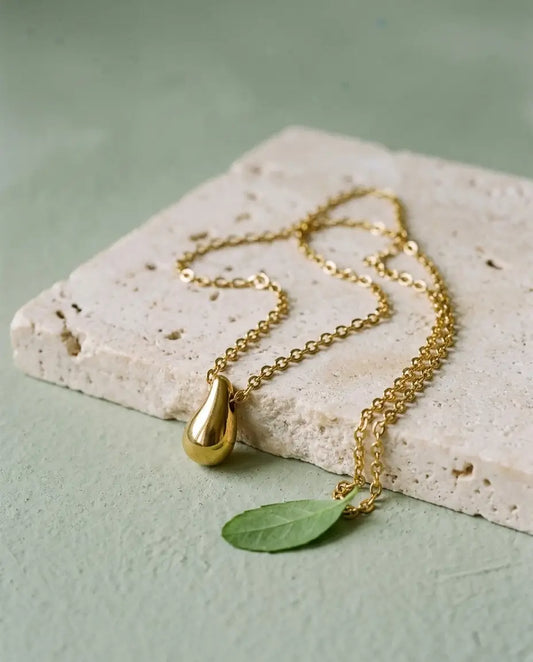 COLLAR COBALTO DORADO