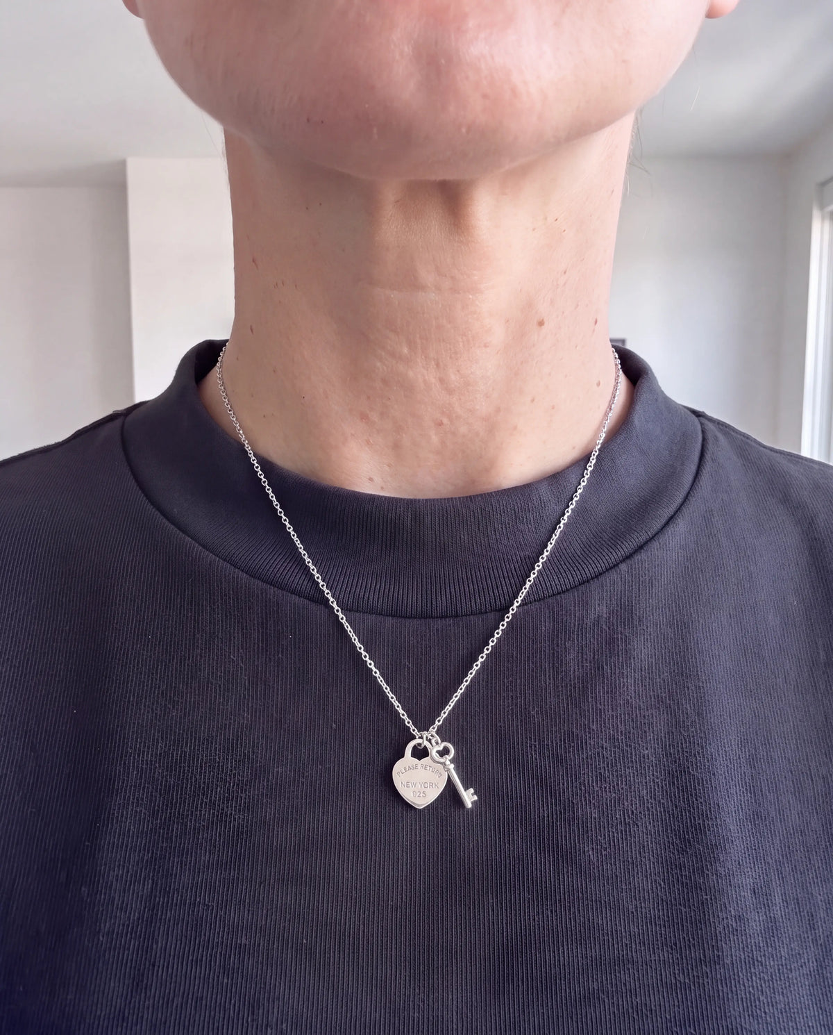 COLLAR CORAZON LLAVE