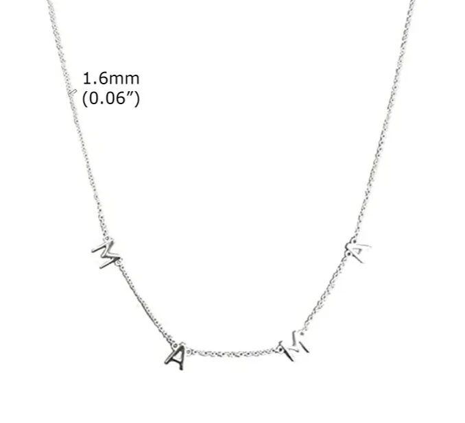 COLLAR MAMA ACERO PLATA