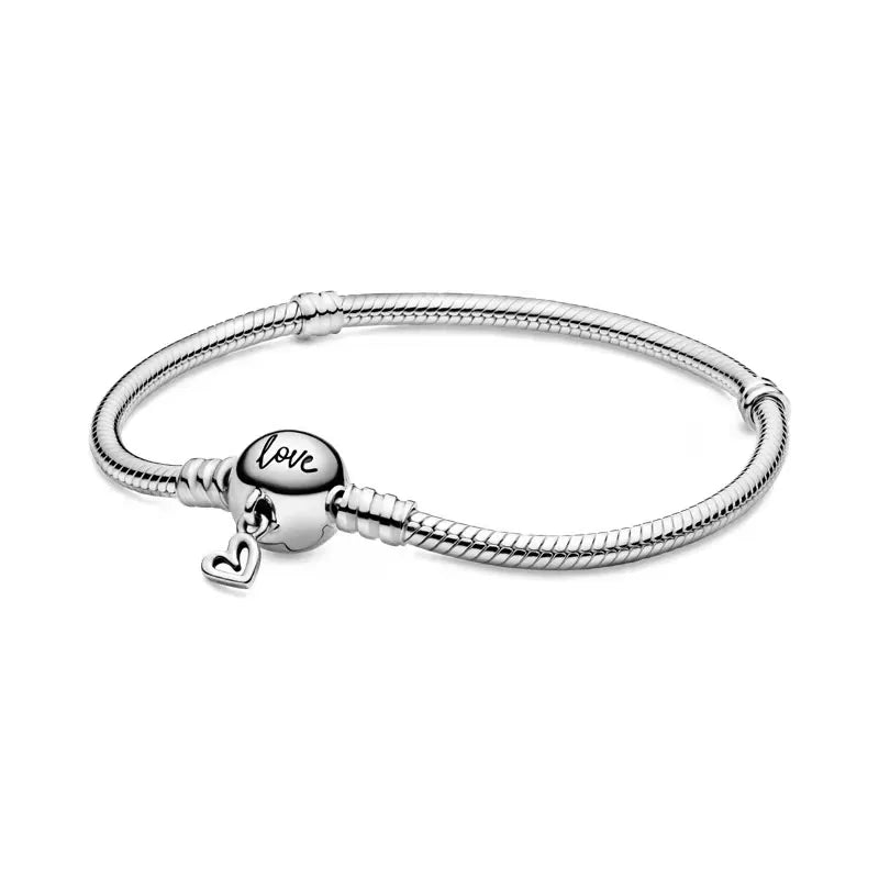 PULSERA LOVE CORAZON PLATEADA